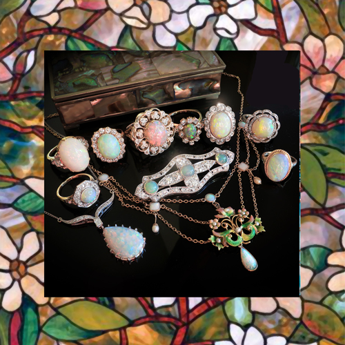 Vintage and Antique Opal Jewelry Collection