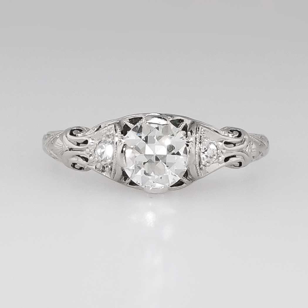 Elegant antique engagement rings