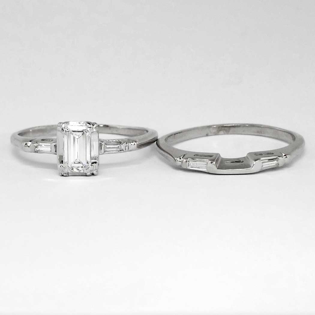 1950s estate wedding engagement ring