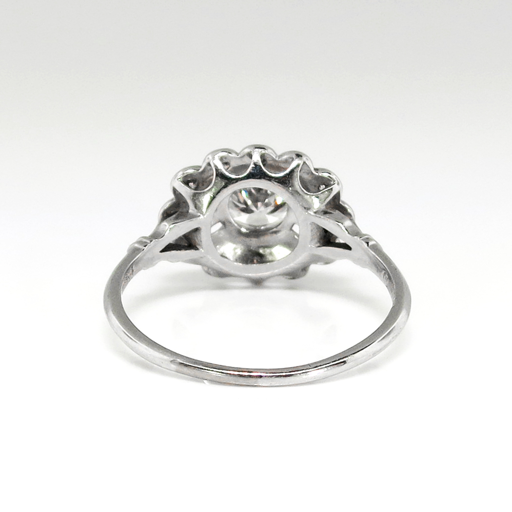 Art Deco Vintage Orange Blossom Old Transitional Cut Diamond Engagement ...