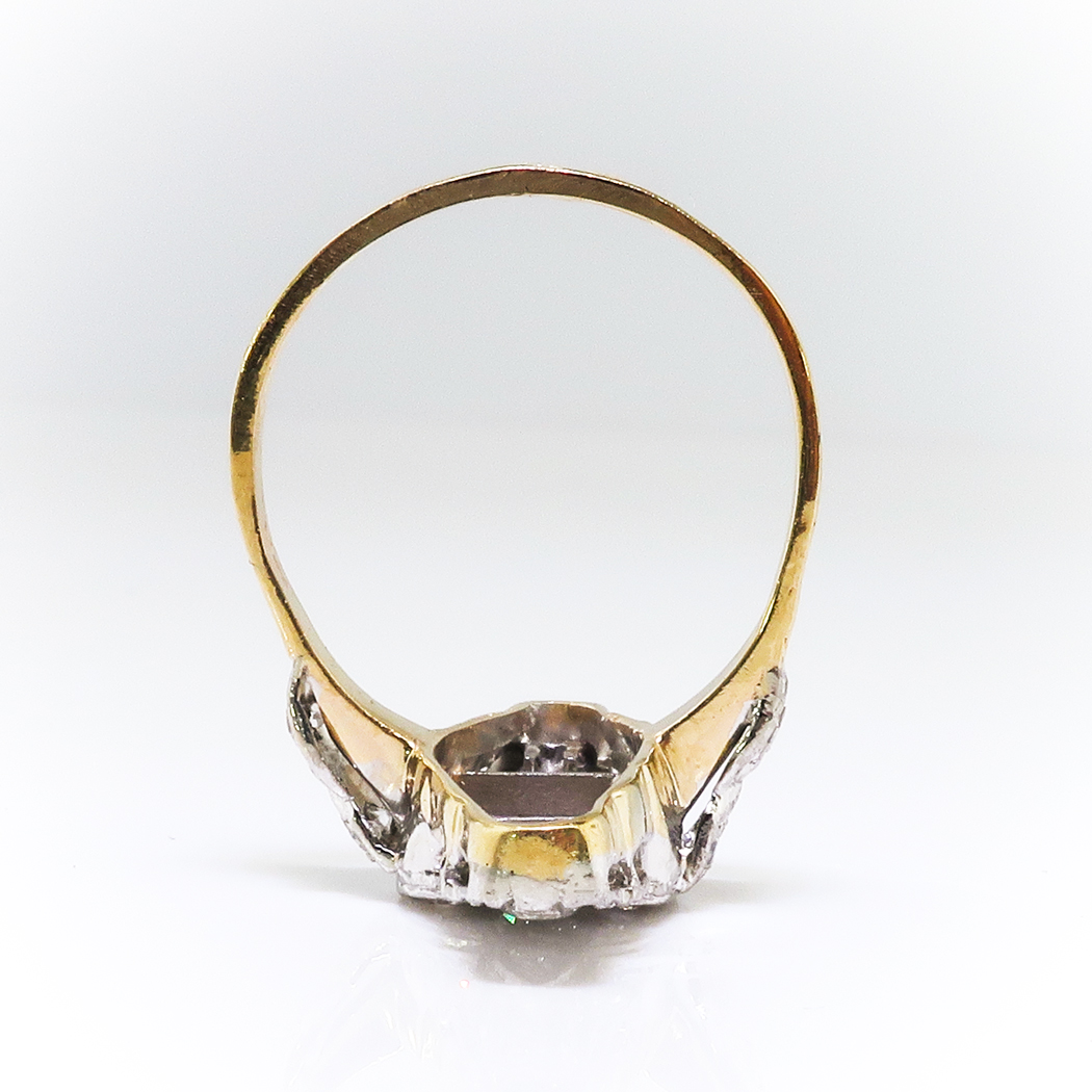 Transcendent Vintage Art Deco Diamond Navette Ring Circa 1920s Platinum 14k Antique Vintage