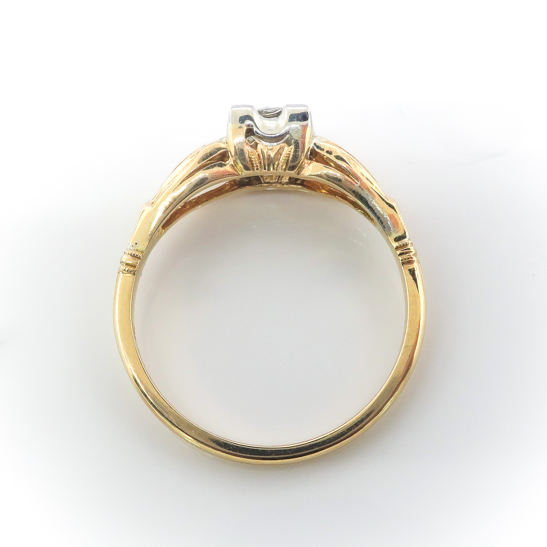 Vintage Diamond Engagement Ring Circa 1940's .27ct Antique Old European ...