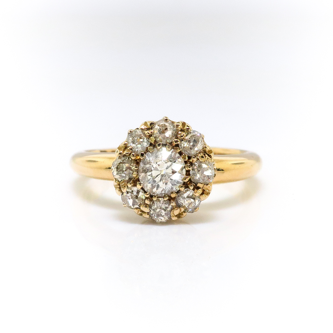 Antique Diamond Engagement Ring .88ct t.w. Circa 1899 Victorian Old ...