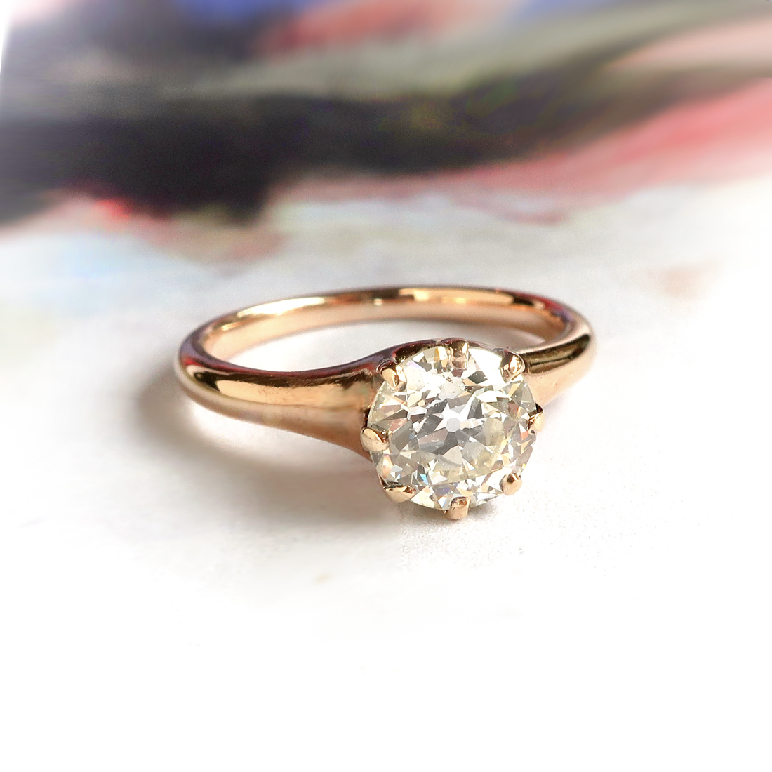 Antique 1ct Diamond Solitaire Engagement Ring 14k Antique Vintage Estate Jewelry Jewelry Finds