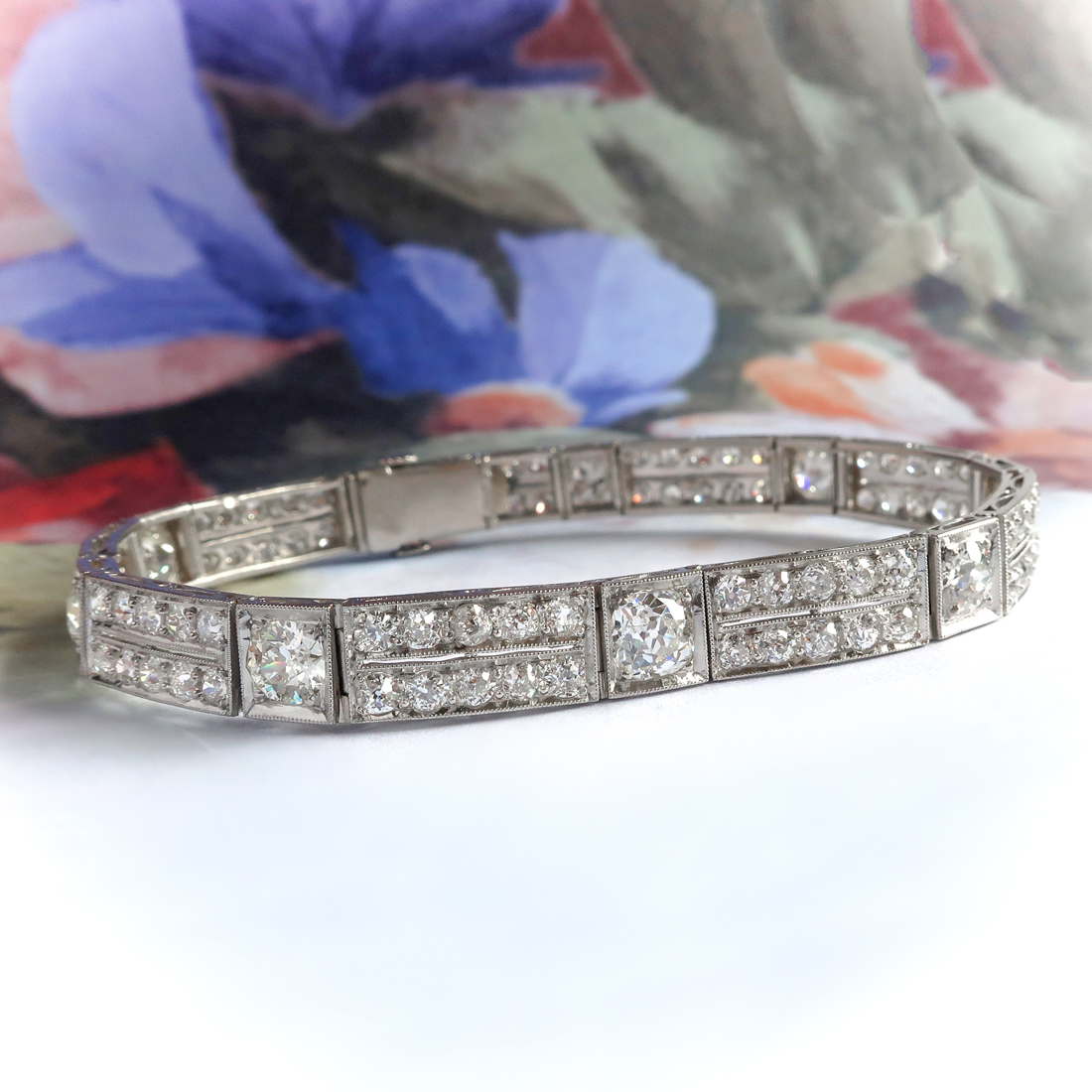 Estate Platinum 7.00ctw Diamond Vintage Tennis Bracelet | Raleigh Diamond  Fine Jewelry | Raleigh, NC