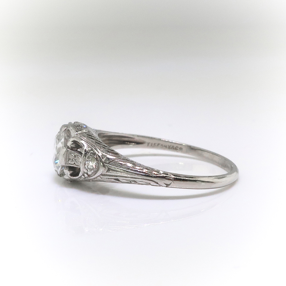 Art Deco Tiffany & Co Engagement Ring Circa 1930's .75ct t.w. Antique ...