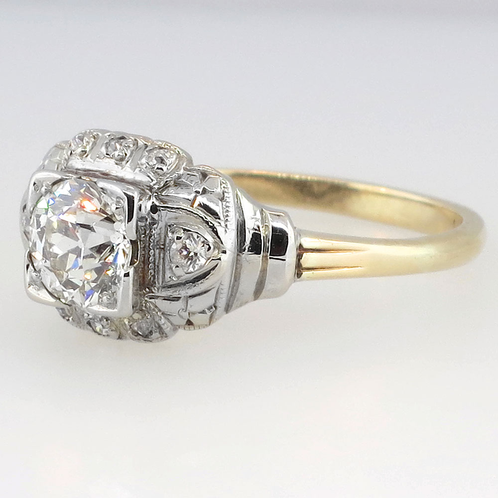 Original Glittering Art Deco 1ctw Engagement Ring | Antique & Estate ...