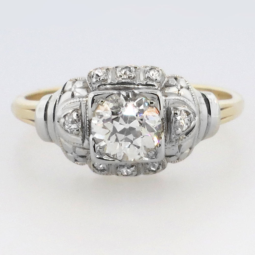 Original Glittering Art Deco 1ctw Engagement Ring | Antique & Estate ...