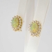 Phenomenal Estate 4.50ct t.w. Mystical Opal & Diamond Omega Back Earrings 18k