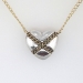 Rare Tiffany & Co. Two Tone Heart Pendant SS/14k 