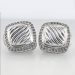 Stunning Estate PavÃ© Diamond David Yurman Sterling Silver Earrings