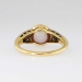 Edwardian 1920's Lustrous Pink Pearl & Old Cut Diamond Ring 18k/Platinum