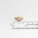 Edwardian 1920's Lustrous Pink Pearl & Old Cut Diamond Ring 18k/Platinum