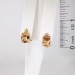 Lovely Estate 5.08ct t.w. Peach Imperial Topaz & Diamond Euro-Back Earrings 18k