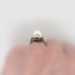 Estate Majestic Silvery 10.85mm South Sea Pearl & .50ct t.w. Diamond Ring 18k