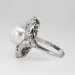 Estate Majestic Silvery 10.85mm South Sea Pearl & .50ct t.w. Diamond Ring 18k