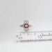 Fantastic .42ct t.w. Rare 1920's Ruby & Old Cut Diamond Ring 18k/Platinum