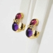 Estate Tiffany & Co. Paloma Picasso Amethyst Tourmaline Diamond Earrings 18k