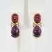 Estate Tiffany & Co. Paloma Picasso Amethyst Tourmaline Diamond Earrings 18k