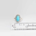 Sensational Victorian Turquoise & 1.60ct t.w. Old European Cut Diamond Ring 18k