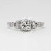 Glorious .48ct t.w. 1940's Old Transitional Cut Diamond Engagement Ring 14k