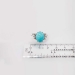 Vintage Turquoise Diamond Ring Circa 1950's Robin's Egg Blue Turquoise & Diamond Ring Platinum