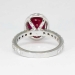 Museum Quality 2.86ct t.w. Natural Red Spinel & Diamond Halo Ring Platinum