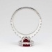 Museum Quality 2.86ct t.w. Natural Red Spinel & Diamond Halo Ring Platinum