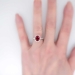 Museum Quality 2.86ct t.w. Natural Red Spinel & Diamond Halo Ring Platinum