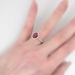 Museum Quality 2.86ct t.w. Natural Red Spinel & Diamond Halo Ring Platinum