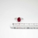 Museum Quality 2.86ct t.w. Natural Red Spinel & Diamond Halo Ring Platinum