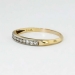 Delicate 1930's .20ct t.w. Two Tone Diamond Wedding Band 14k