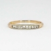 Delicate 1930's .20ct t.w. Two Tone Diamond Wedding Band 14k