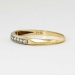 Delicate 1930's .20ct t.w. Two Tone Diamond Wedding Band 14k