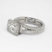 Heavenly Estate Ritani 2.25ct t.w. Emerald Cut Diamond & Pave' Halo Diamond Engagement Ring Platinum