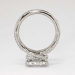 Heavenly Estate Ritani 2.25ct t.w. Emerald Cut Diamond & Pave' Halo Diamond Engagement Ring Platinum