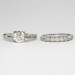 Art Deco 2.01ct t.w. Old European Cut, Baguette & French Cut Diamond Engagement Ring Set Platinum