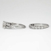 Art Deco 2.01ct t.w. Old European Cut, Baguette & French Cut Diamond Engagement Ring Set Platinum