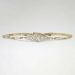 Understated Elegant .25ct t.w. Sparkling Art Deco Diamond Bracelet 7' Inches 18k