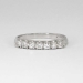 Elegant 1930's .42ct t.w. Art Deco Vintage Seven Diamond Wedding Band Platinum