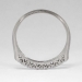 Elegant 1930's .42ct t.w. Art Deco Vintage Seven Diamond Wedding Band Platinum