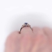 Extraordinary Estate 3.03ct t.w. Cushion Sapphire & Cadillac Diamond Three Stone Ring Platinum