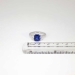 Extraordinary Estate 3.03ct t.w. Cushion Sapphire & Cadillac Diamond Three Stone Ring Platinum