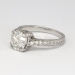 Perfect 1.98ct t.w. Vintage Old European Cushion Cut Diamond Filigree Engagement Ring Platinum