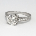 Perfect 1.98ct t.w. Vintage Old European Cushion Cut Diamond Filigree Engagement Ring Platinum