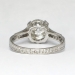 Perfect 1.98ct t.w. Vintage Old European Cushion Cut Diamond Filigree Engagement Ring Platinum