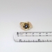 Estate Tiffany & Co. 1950's Sapphire Diamond Floral Design Ring Tri Gold 14k