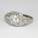 Art Deco Sensational 1930's 1.56ct t.w. Old European Cut Diamond Engagement Ring Platinum