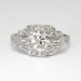 Art Deco Sensational 1930's 1.56ct t.w. Old European Cut Diamond Engagement Ring Platinum