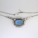 Glorious 1940's 16.61ct t.w. Aquamarine & Diamond Platinum Necklace Pendant